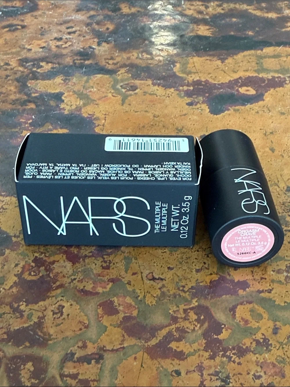 NARS The Multiple Multi Purpose Stick for Lips Cheeks Eyes-Orgasm Crave-Travel